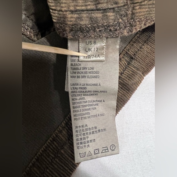 Free People Women’s Size Small  Brown A-Line Corduroy Mini Skirt Flat Front EUC. - Picture 4 of 7